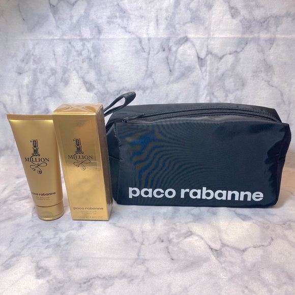 Paco Rabanne 1Million Gift Set - 3pc Toiletry Pouch, Shower Gel, Sample, NEW - Picture 3 of 13